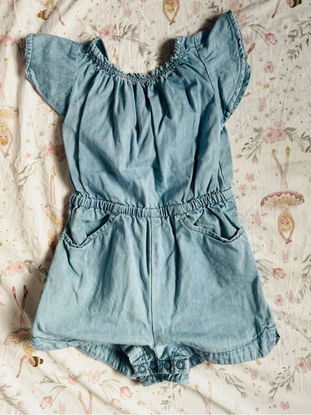 Toddler Girls Size 2 Denim Romper Bundle | Gap + Cat & Jack | Preppy Summer